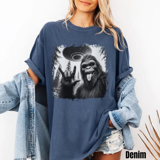 Customize Bigfoot UFO Shirt