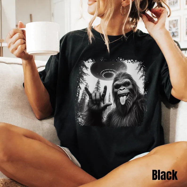 Customize Bigfoot UFO Shirt