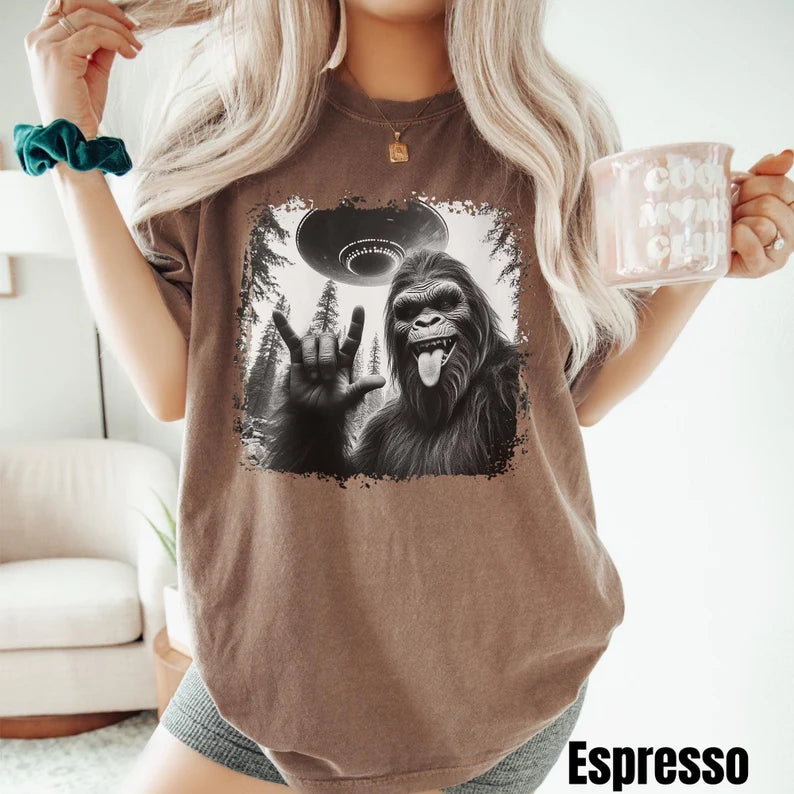 Customize Bigfoot UFO Shirt
