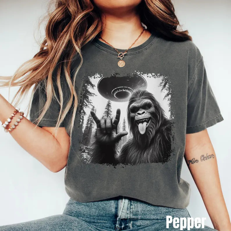 Customize Bigfoot UFO Shirt