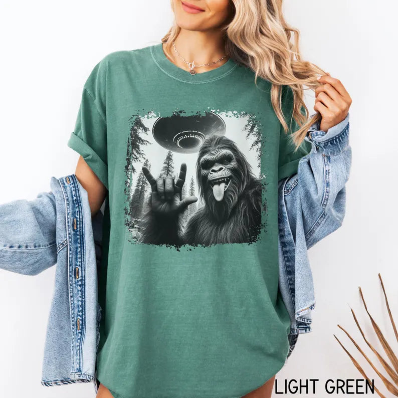 Customize Bigfoot UFO Shirt