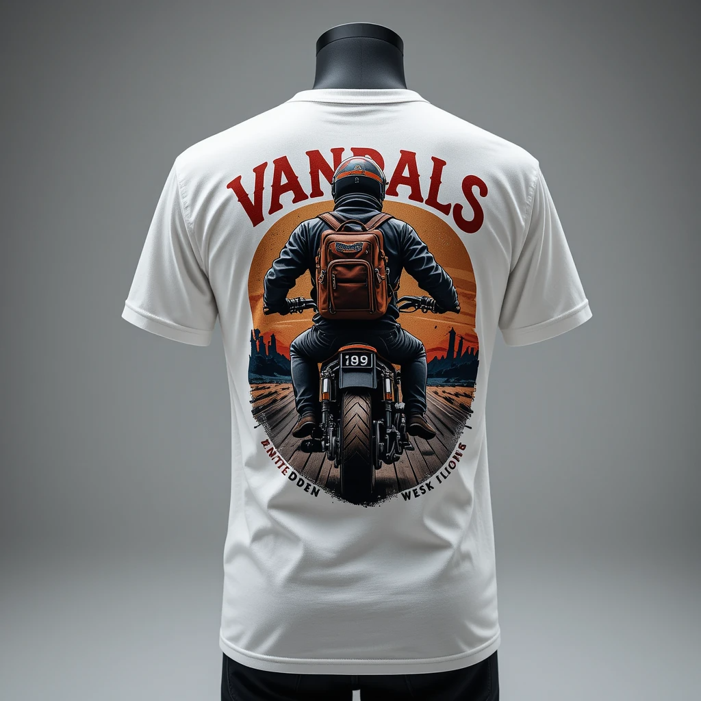 Customized Abstract Horizon Graphic T-Shirt